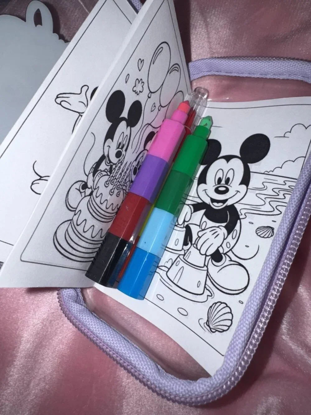 Disney Character Inspired Clear Hard Shell Dual Zipper Container Fish Extenders